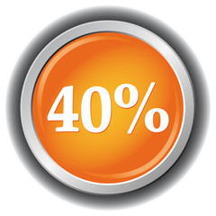 40 PERCENT ICON