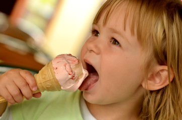 baby with ice cream