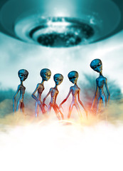 Aliens and UFO © victorhabbick