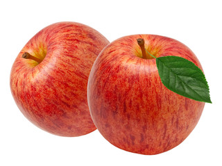 red apple isolated on white background