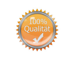 100 % Qualiät Button