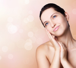 Naklejka premium Portrait of beautiful woman
