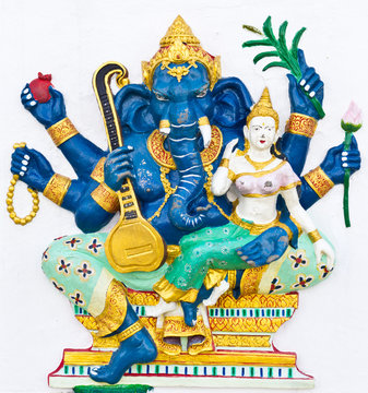 Indian or Hindu ganesha God Named Uchchishta Ganapati