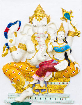 Indian or Hindu ganesha God Named Shakti Ganapati