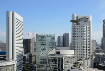 Naklejka premium Osaka, Japan Cityscape