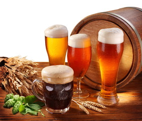 Still Life with a keg of beer