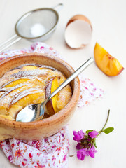 Nectarine clafoutis