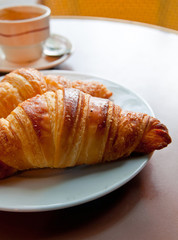 Breakfast with coffee