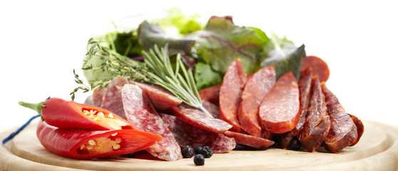 Chorizo and salchichon