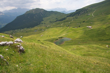Fototapeta na wymiar Alpe di Cisles - Val Gardena