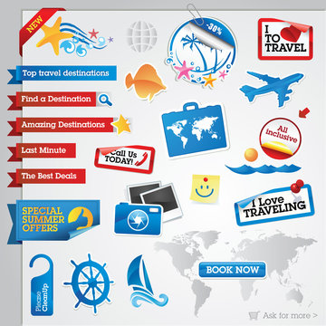 Collection of travel elements