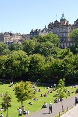 Edinburgh Scotland on a Sunny Summer Day