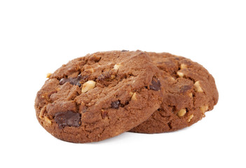 cookies with nuts and chocolate