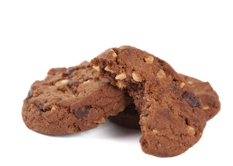 cookies with nuts and chocolate