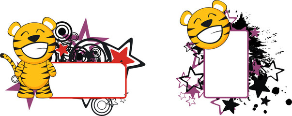 tiger baby cartoon copyspace8