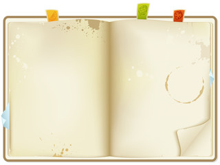 open recipe book