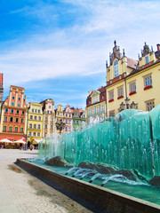 Fototapeta premium market square, Wroclaw, Poland