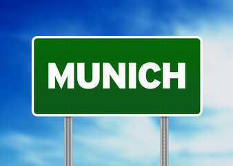 Munich Road Sign