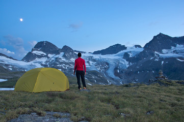Zeltplatz in den Bergen