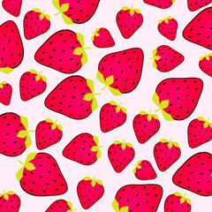 Cute strawberry background