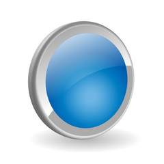 BLUE WEB BUTTON (template vector 3d shiny internet click here)