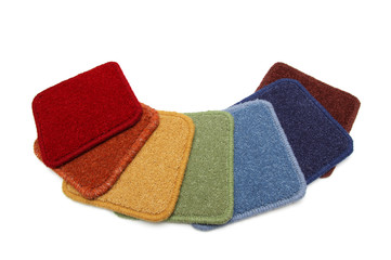 Samples of carpets
