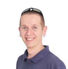 Young modern pierced man