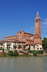 Fototapeta na wymiar Santa Anastasia church in Verona Italy