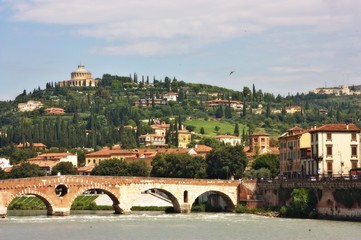 Fototapeta na wymiar Verona Italy city view