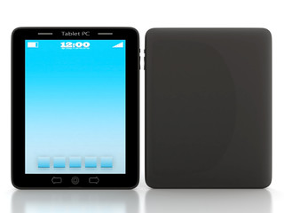 Image of computer technology on a white background isolated