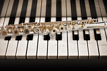 Flute/On a Piano/Sepia Toning © coward_lion
