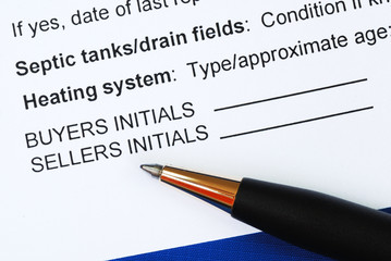 Signing the contract in a real estate transaction