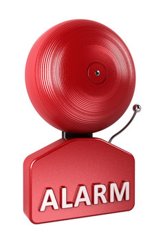 Alarm Bell isolated over white background