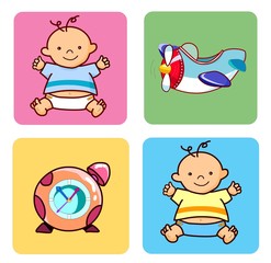 lovely baby and toys