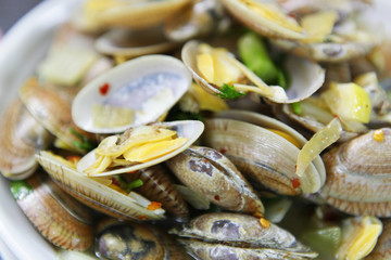 fired clams in chinese style