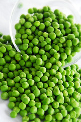 Young green peas