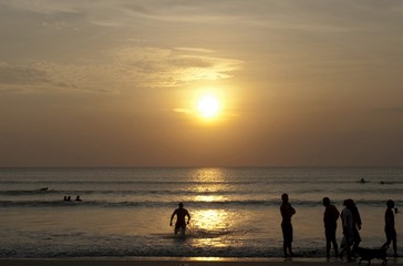 sunset in bali