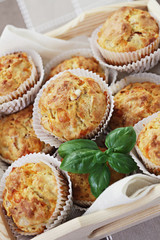 muffins with ham and cheese