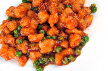 chicken with red sauce