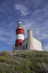 Fototapeta na wymiar Lighthouse, Cape Agulhas w RPA
