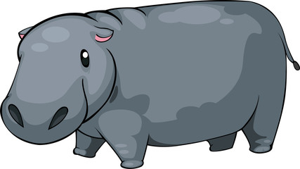illustration Hippo vector file