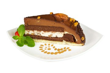 cake truffle with black chocolate