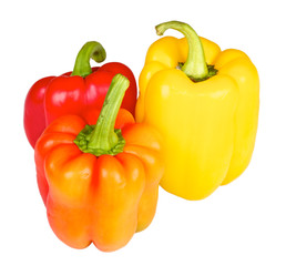 Obraz na płótnie Canvas Red,orange,yellow pepper