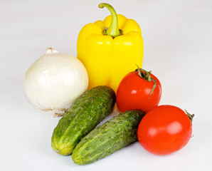 Fresh and juicy vegetables
