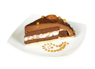 cake truffle with black chocolate