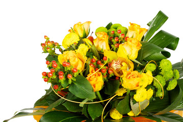 closeup shot of colorful bouquet