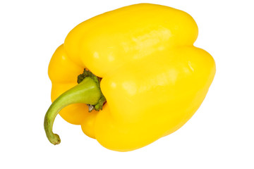 Yellow pepper isolated on a white