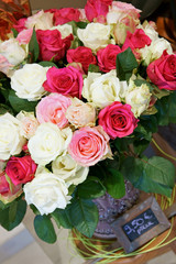bouquet de roses anciennes