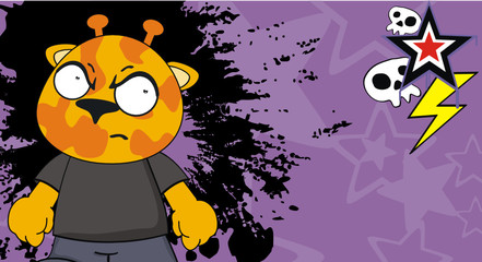 giraffe kid cartoon background6