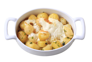 Potatoes and cream